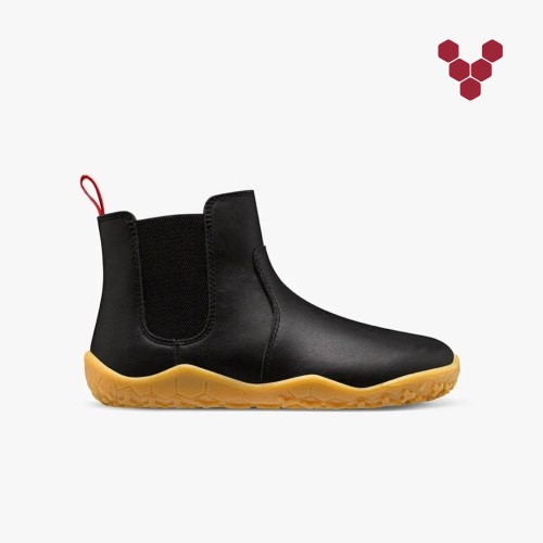 Vivobarefoot Fulham II Kids Chelsea Boots Black UK NMSU